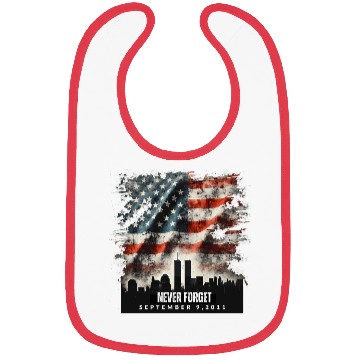 Discover Never Forget September 11 2001 Memorial Day Flag Bibs