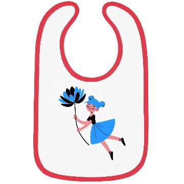 Discover Blue Daisy Dreamer Bibs