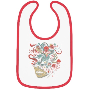 Discover Weirdcore Aesthetic Weird Face Skull Dreamcore Bibs
