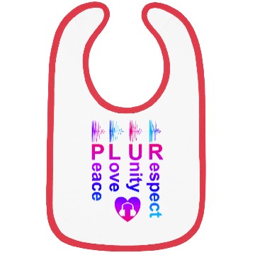 Discover PLUR (Peace Love Unity Respect) Bibs