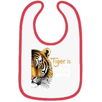 Discover Graphics "Tiger" design best for tiger lover Bibs