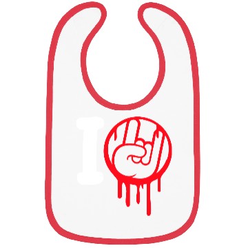 Discover I Love Heavy Metal Hard Rock Music Graffiti Heart Bibs