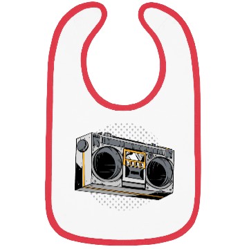 Discover Retro Vintage 80s radio design Bibs