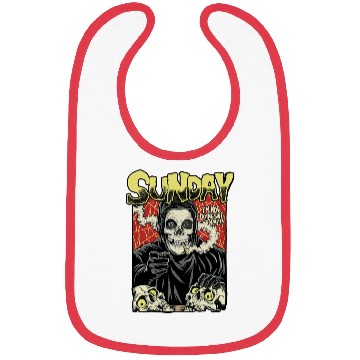 Discover Sunday I'm not Doing Shit Today Horror Version Bibs