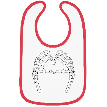 Discover Heart skeleton hands halloween hearts vector path2 Bibs