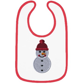 Discover Snowman embroidered Bibs