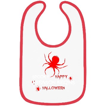 Discover Spooky Spider Halloween Design Bibs