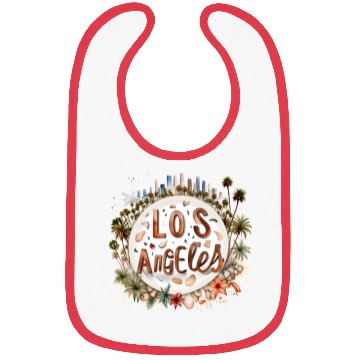 Discover Los Angeles USA gift idea Bibs