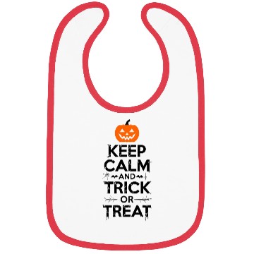 Discover Keep Calm and Trick or Treat - Halloween Bibs