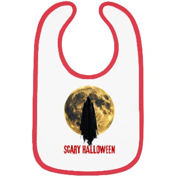 Discover Scary Halloween Ghost Moon Night Funny Gifts Bibs