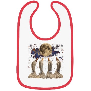 Discover Ducks Farm Animal Farmer Howling Moon Bibs