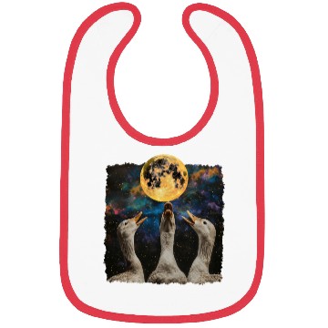 Discover Ducks Farm Animal Farmer Howling Moon Bibs