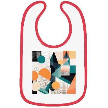 Discover Minimalist Geometric Design with Depth Illusion Bibs
