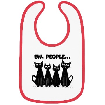 Discover Ew, People (Black Cats) by Asarteon Bibs