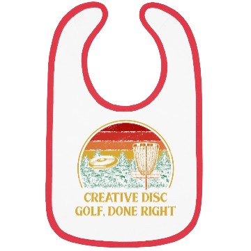 Discover Creative Disc Golf Done Motivational Quote Golfer Bibs