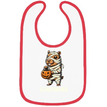 Discover Cute Capybara Mummy Trick or Treat Halloween Bibs