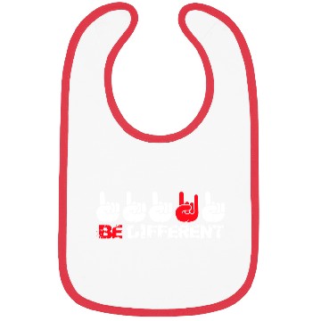 Discover 5 Be Different Heavy Metal Hard Rock Hand Gestures Bibs
