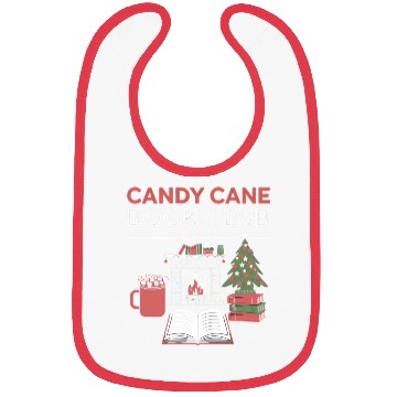 Discover Bookish Christmas Candy Cane Book Club Bookish Bibs