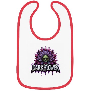 Discover Dark flower, zombie style, dark fantasy Bibs