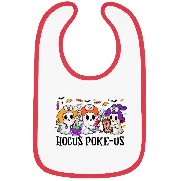 Discover Hocus Poke us Witch Nurse Halloween Bibs
