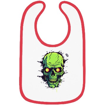 Discover Crack in a Wall: Green Skull Bibs