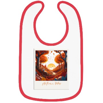 Discover Autumn Vibes Surrealism Bibs