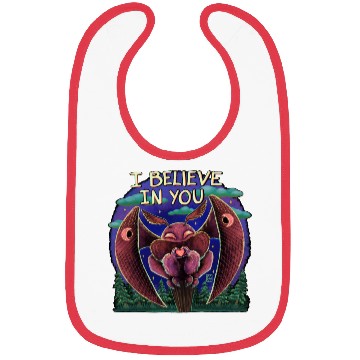 Discover The Mothman Cryptid believe in you cute creature Bibs