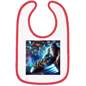 Discover Sasquatch in Spaceship Bibs