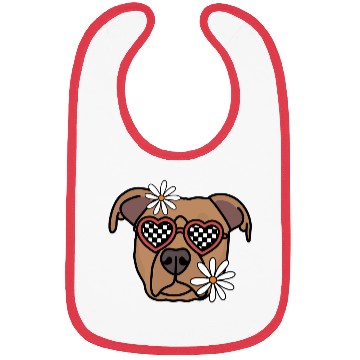 Discover Pitbull Brown Retro Dog Bibs
