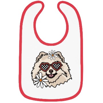 Discover Pomeranian Retro Dog Bibs