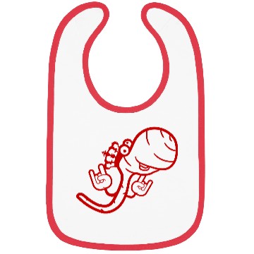 Discover Cute Cool Worm Crown King Party Animal Fun Monster Bibs