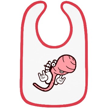 Discover Cute Cool Worm Crown King Party Animal Fun Monster Bibs