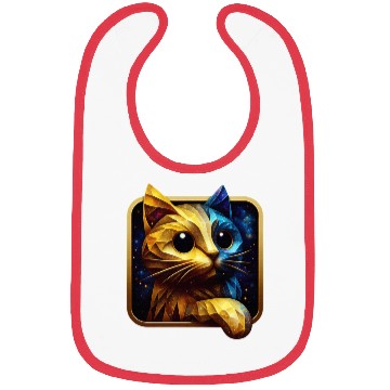 Discover Blue&Gold Kitty Bibs