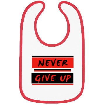 Discover Never Give Up, Conquer All Bibs
