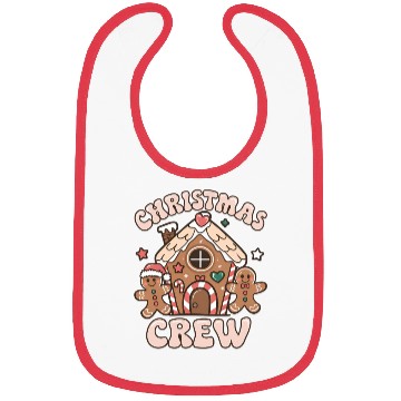 Discover Christmas Crew Gingerbread Bibs