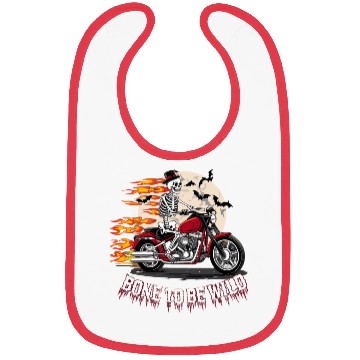 Discover Bone to be wild, Halloween Bibs