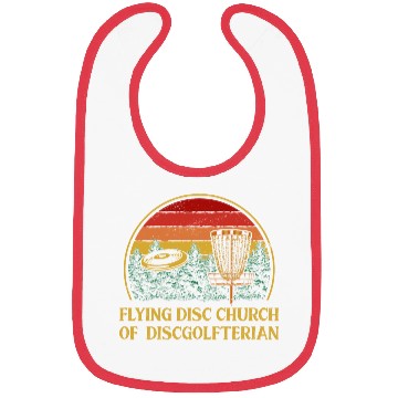 Discover Flying Disc Church Funny Disc Golf Humor Golfer Da Bibs