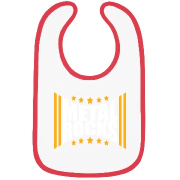 Discover Heavy Metal Rocks Hard Rock Music Text Quote Logo Bibs