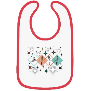 Discover Triangle pin Postal Service Bibs