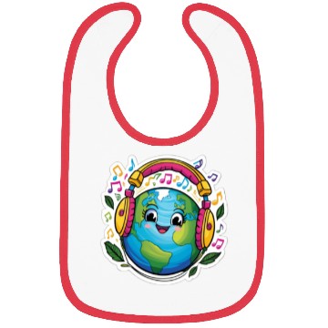 Discover Harmonizing with Earth - Vibrant Sticker Bibs