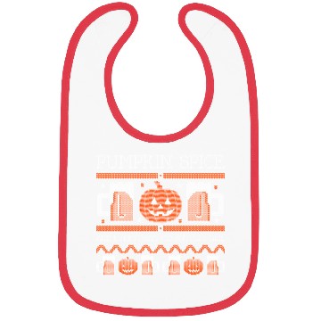Discover Pumpkin Spice Halloween Drink Bibs