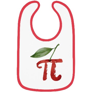 Discover Cherry Pi Day Funny Pie Cherries 3.14 Science Bibs