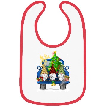 Discover Christmas Truck Cute Gnomes Bibs