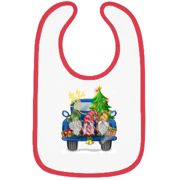 Discover Christmas Truck Cute Gnomes Bibs