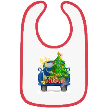 Discover Merry Christmas Truck Gift Bibs