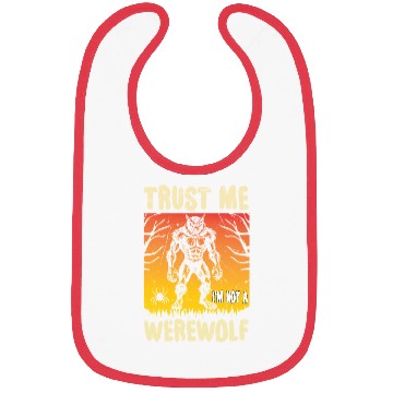 Discover Trust Me I'm Not a Werewolf Halloween Bibs