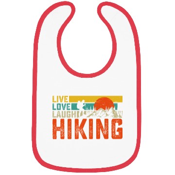 Discover Live love laugh hiking Bibs