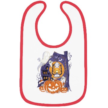 Discover A bright and spooky Halloween Bibs
