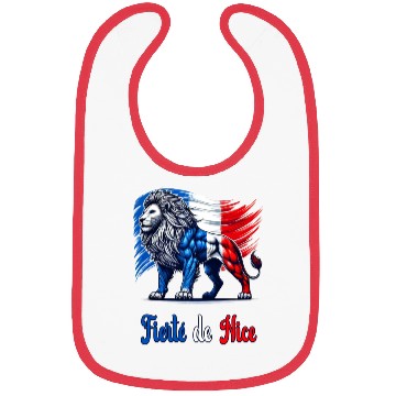 Discover The pride of Nice flag design Bibs
