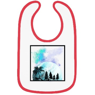 Discover fox and rabbit in forest Bibs